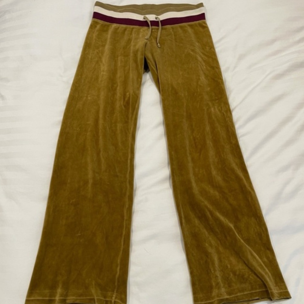 Rare Juicy Couture Velour Track Suit Pants Stripe